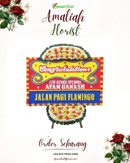 Sewa Papan Bunga Air Besi